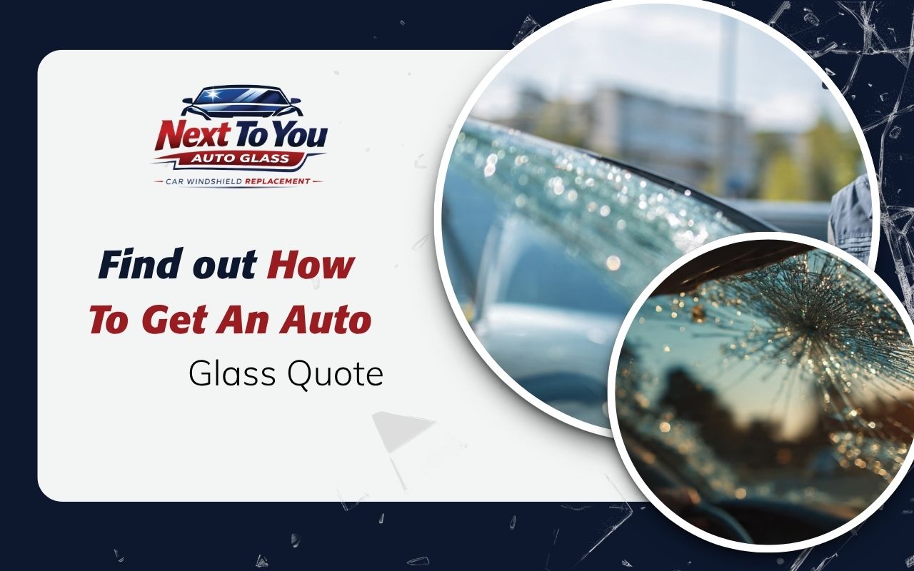 Driver learning how to get an auto glass quote for windshield damage