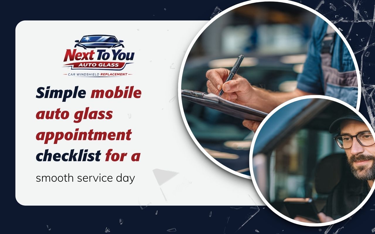 Vehicle details and insurance papers showing what info needed for auto glass quote