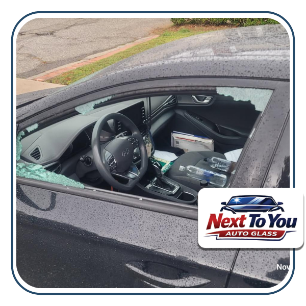 Same day windshield crack repair at customer driveway in Los Angeles