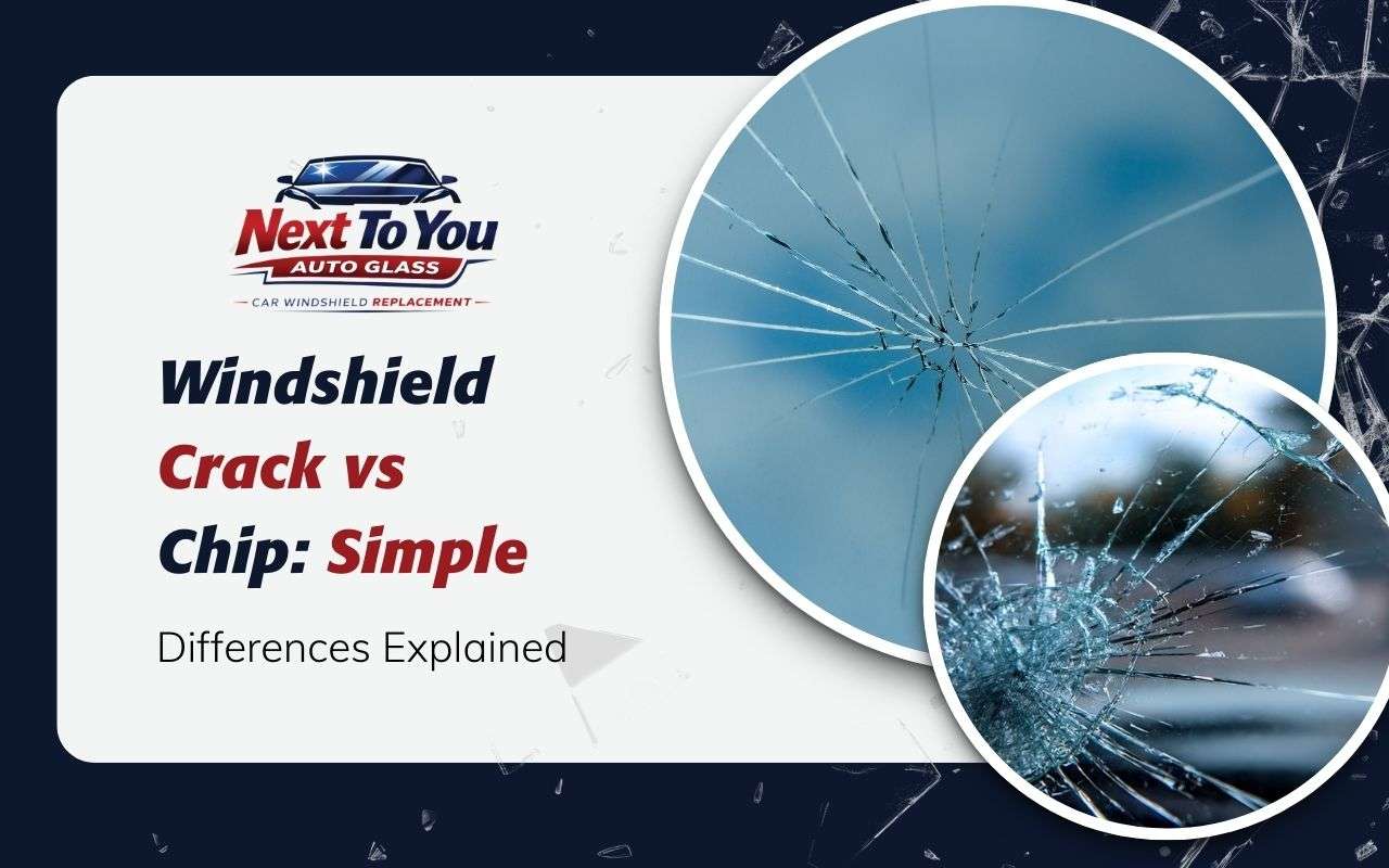 Learn windshield crack vs chip differences, how fast cracks spread, and when to replace windshield glass for safer driving.