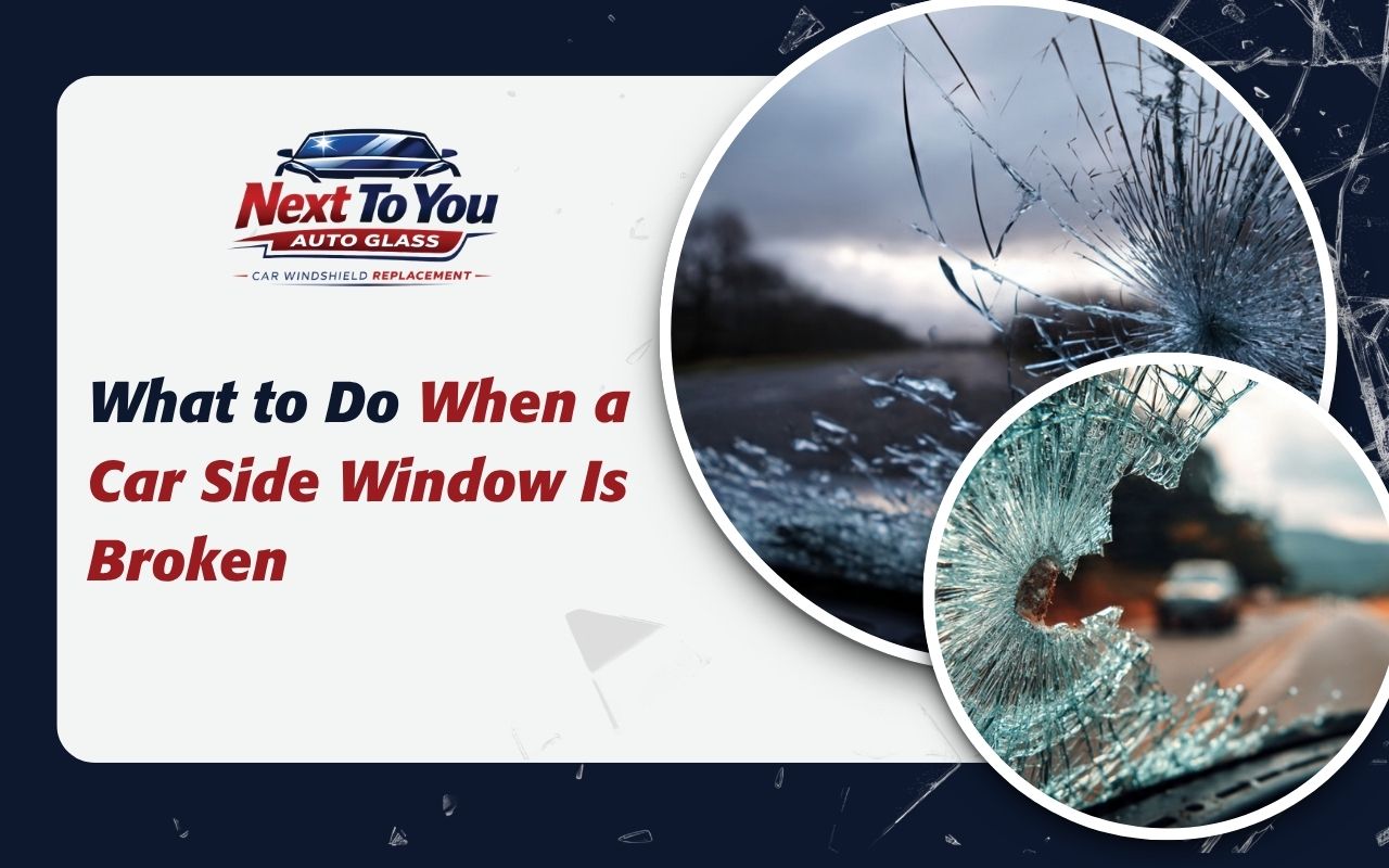 car side window broken, what to do guide after damage