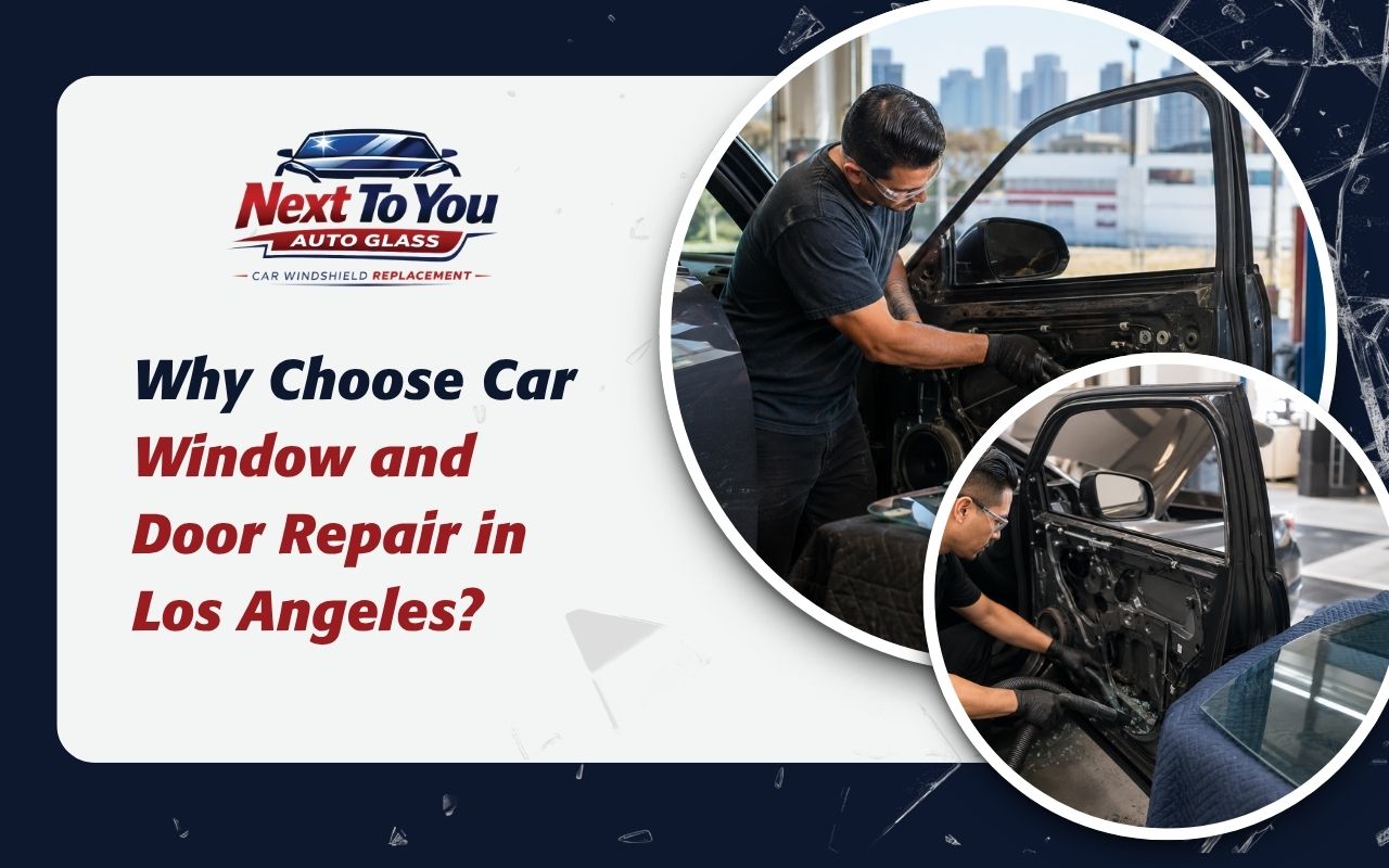 car window and door repair in Los Angeles for broken side glass