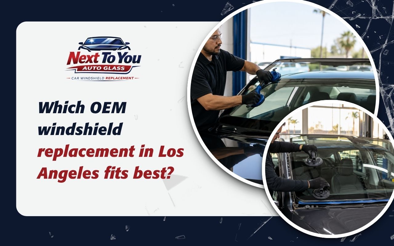 OEM windshield replacement in Los Angeles with quality glass fit