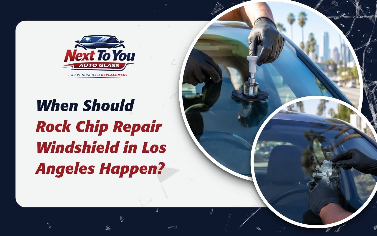 Rock chip repair windshield in Los Angeles for small windshield damage