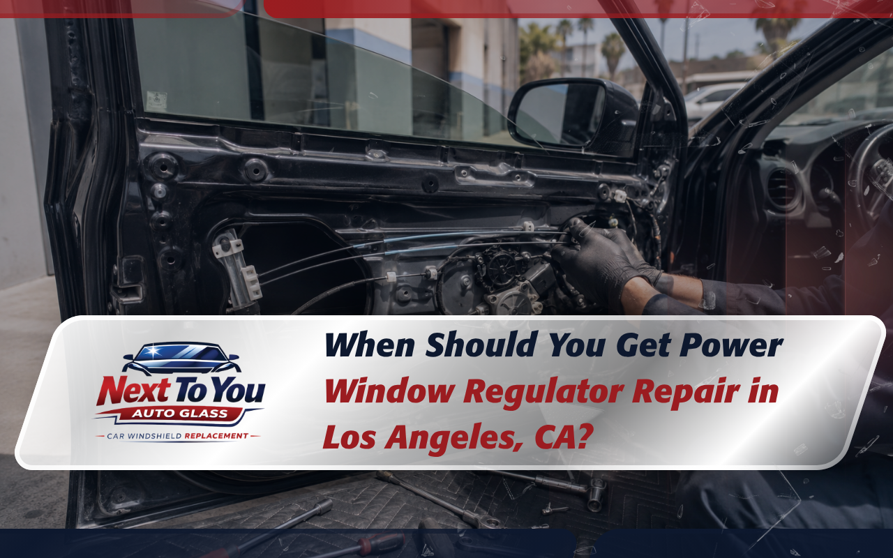 power window regulator repair in Los Angeles, CA for a stuck car window
