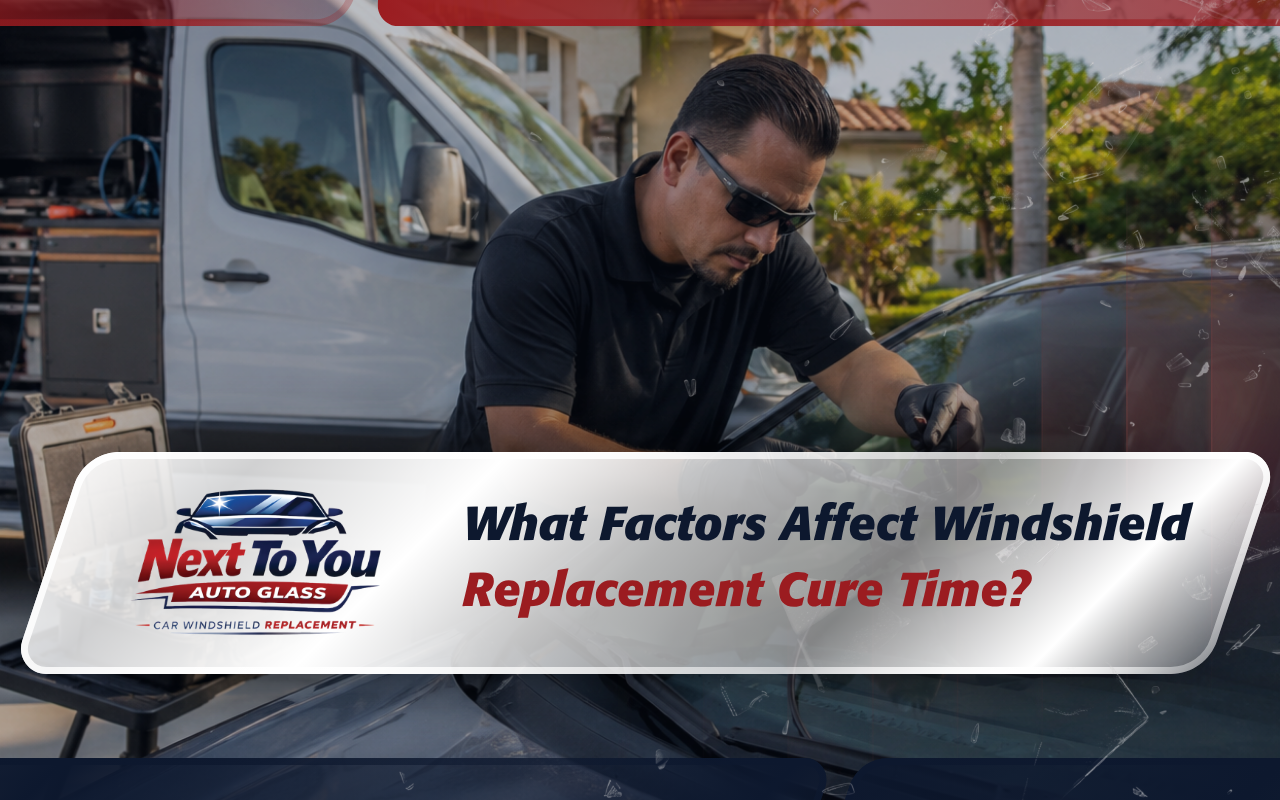 windshield replacement cure time in Los Angeles for safe driving